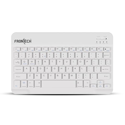 FRONTECH Wireless Mini Keyboard – 78 Keys Bluetooth Rechargeable Keyboard