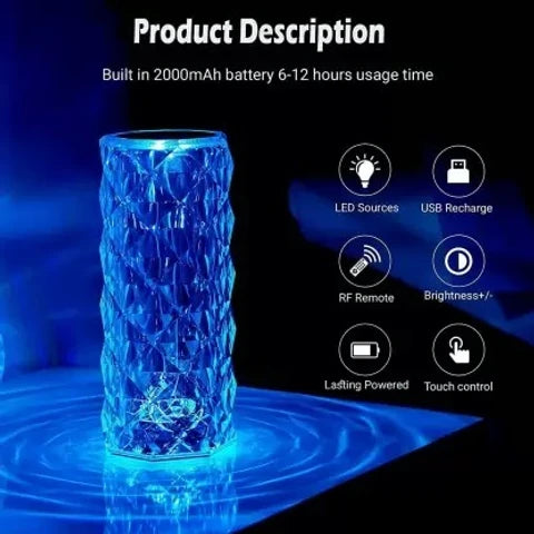 BSVR Crystal Diamond Night Light -16 Color RGB Smart Sensor Light