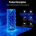 BSVR Crystal Diamond Night Light -16 Color RGB Smart Sensor Light