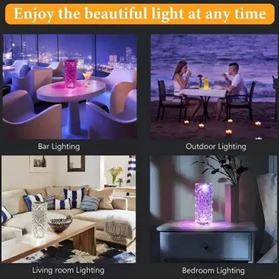 BSVR Crystal Diamond Night Light -16 Color RGB Smart Sensor Light